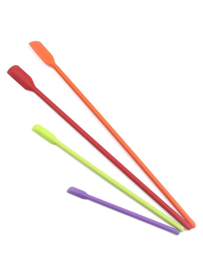 HAGBOU Beauty Spatula 4 PCS Makeup Spatula Mini Silicone for Cosmetics & Kitchen - 3 Sizes - Image 5